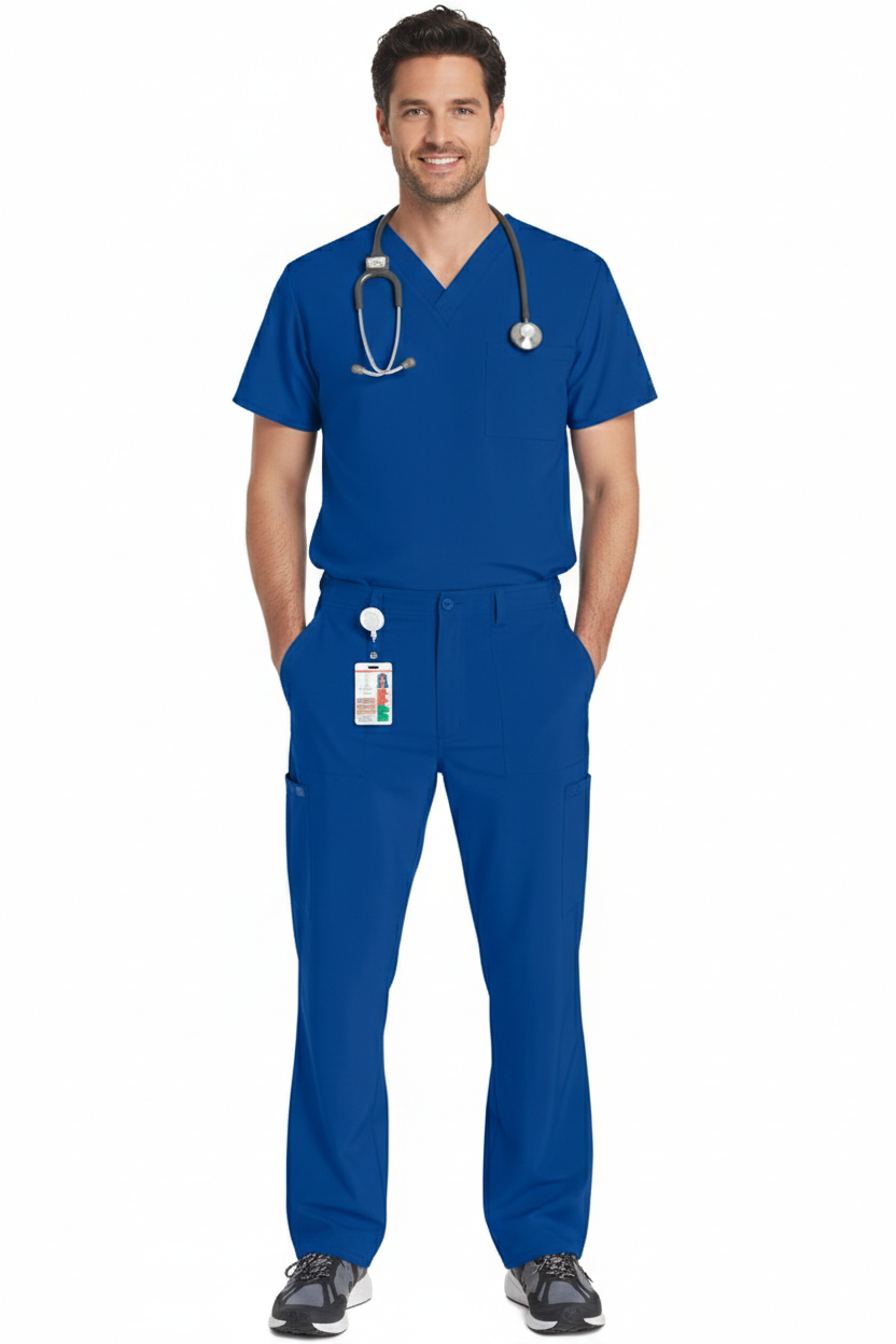 Men’s DK EDS Essentials Scrub Set – Top & Pant DKE645 & DKE015 - Image 12